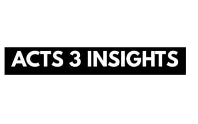 Insights on Acts 3