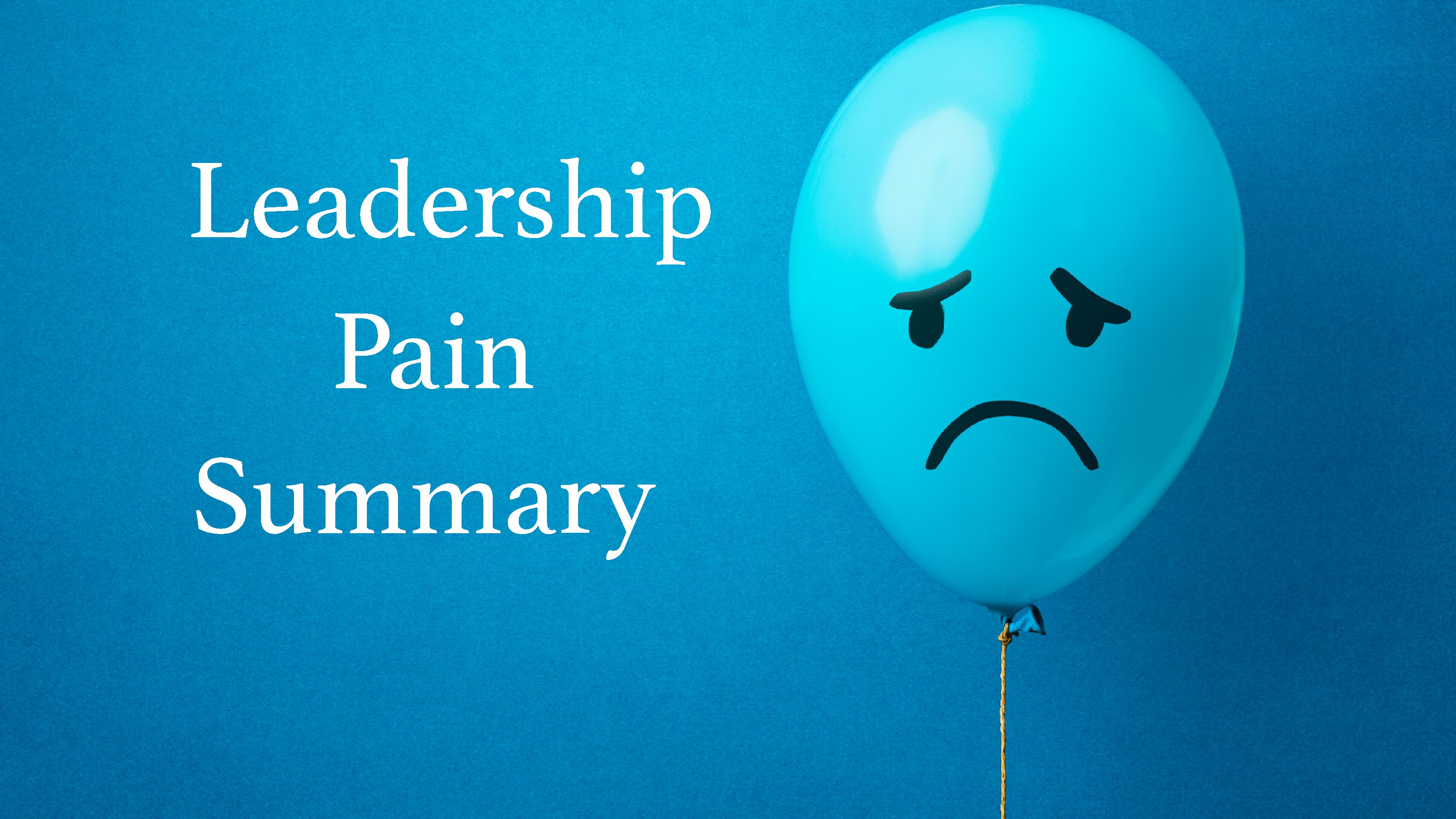 Leadership Pain Summary